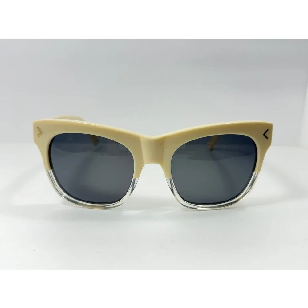 KENDALL + KYLIE Cassie Women's Cream Clear Frames Grey Lens Sunglasses
